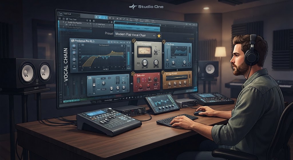 Preset Mixing Vocal Chain (Stock Plugins Studio Pro)